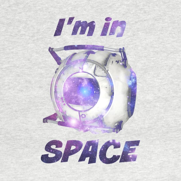 Portal 2 Wheatley "I'm in Space!" Galaxy Print by TheArtsyElf